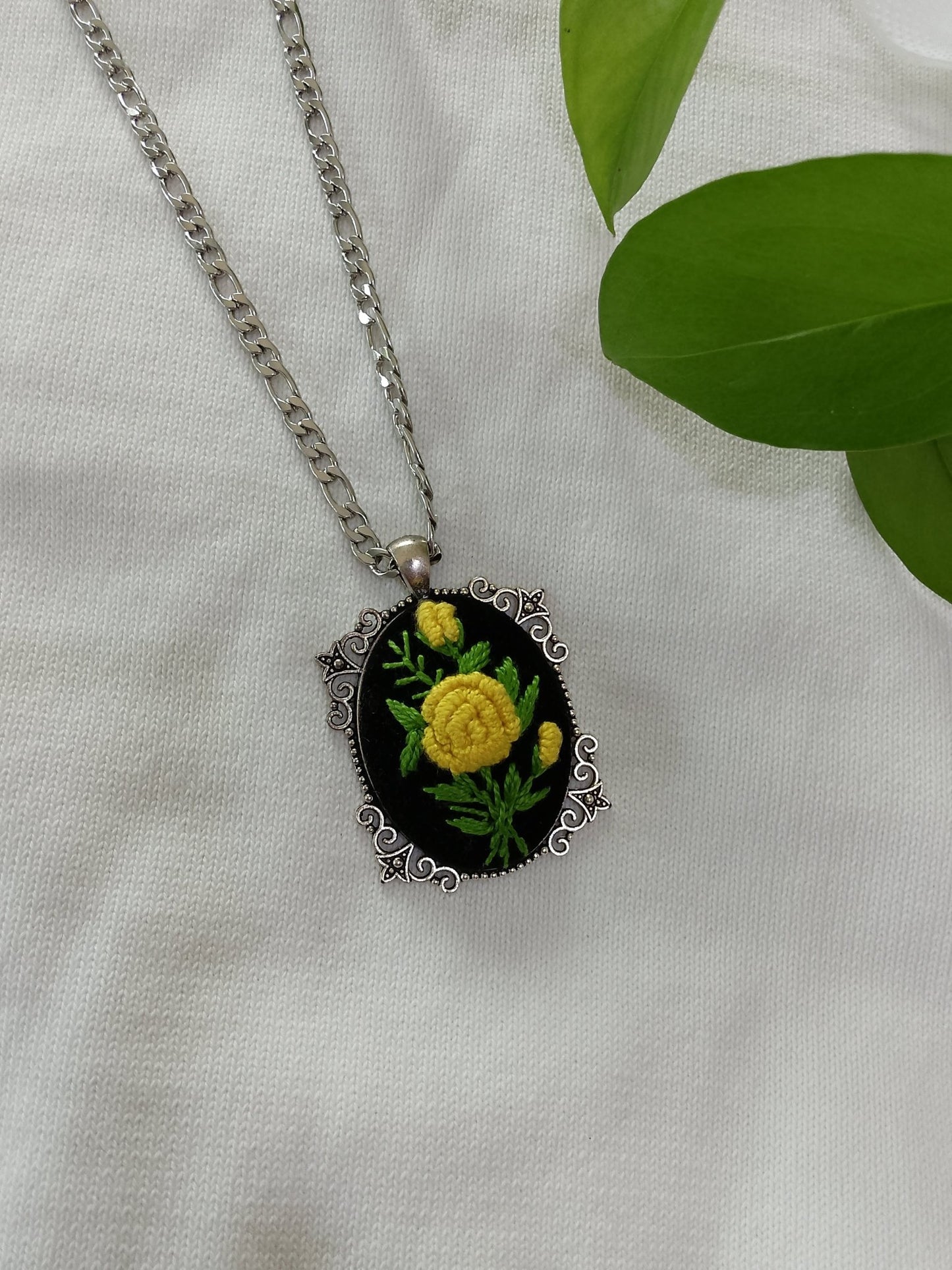 Hand - Embroidered Necklace - Virtual Bazaar Jordan