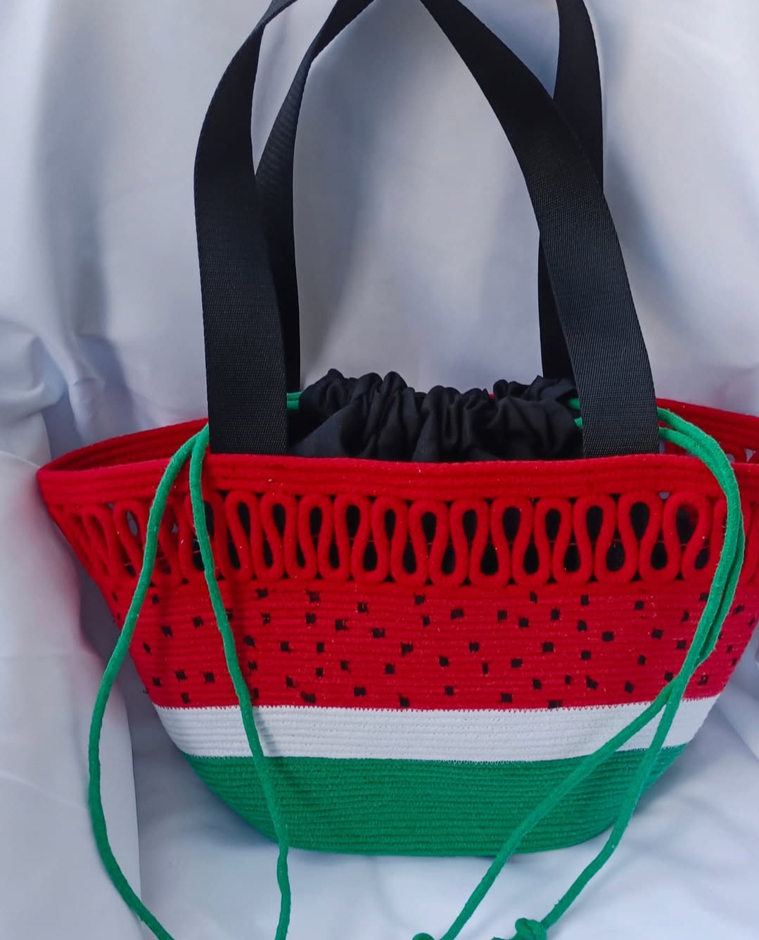 Woman's Bag made with Natural Cotton Cord
