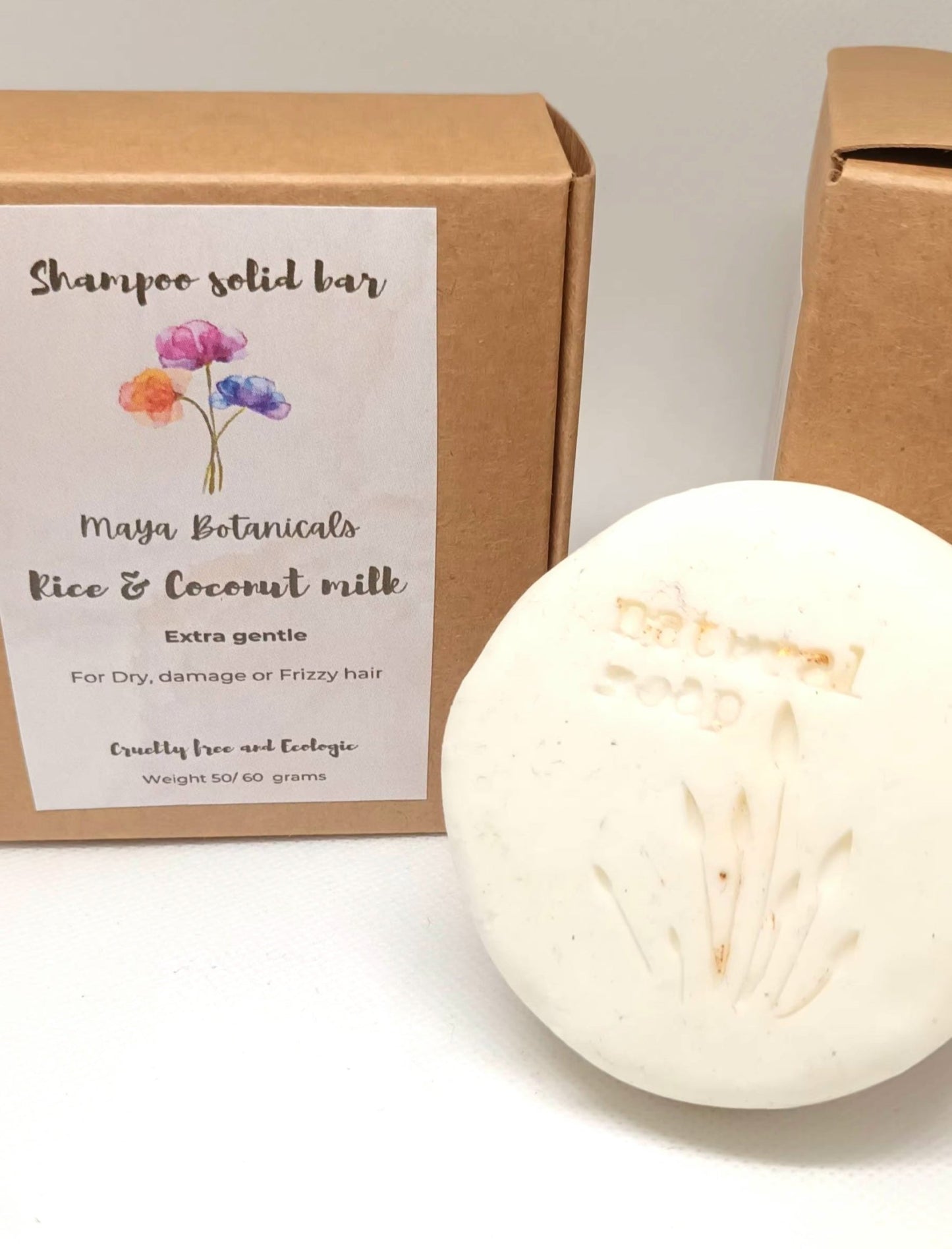 Coconut Milk & Rice Solid Shampoo - Virtual Bazaar Jordan