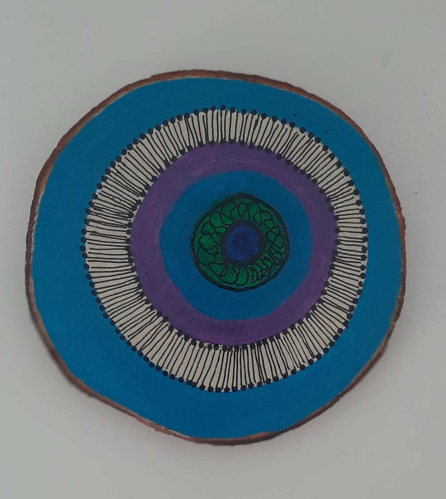 Wooden Coaster-Acrylic Paint-two sides