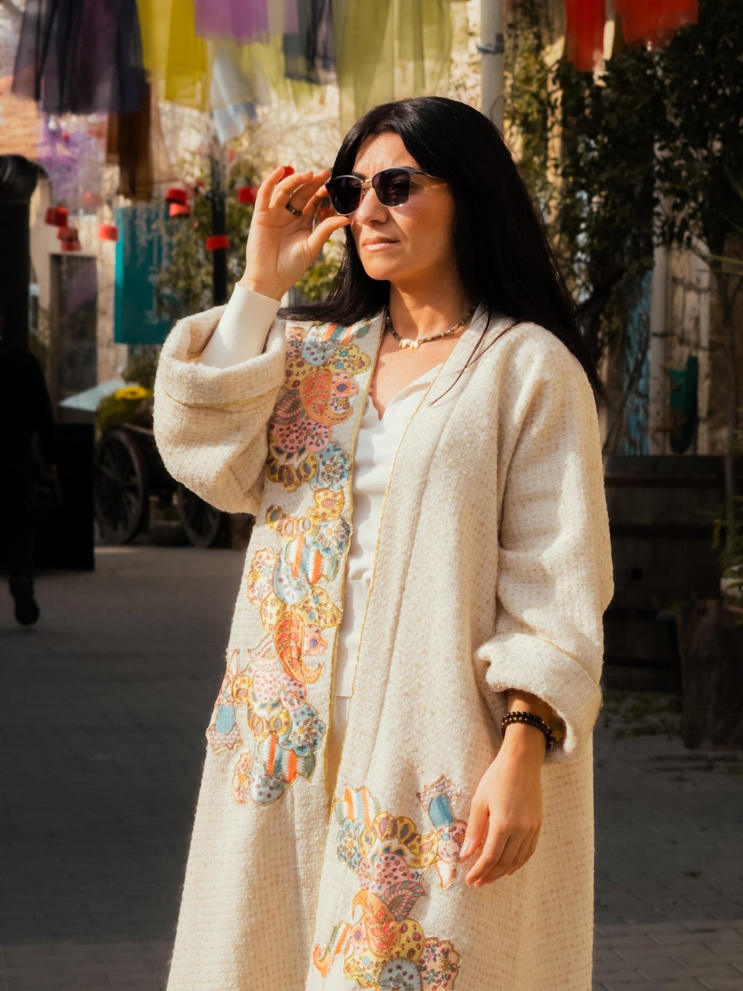 White Wool Abaya - Virtual Bazaar Jordan