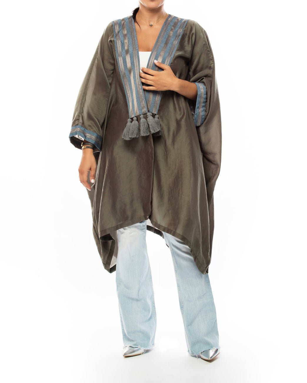 Knee Length Kimono, From Kanz - Virtual Bazaar Jordan