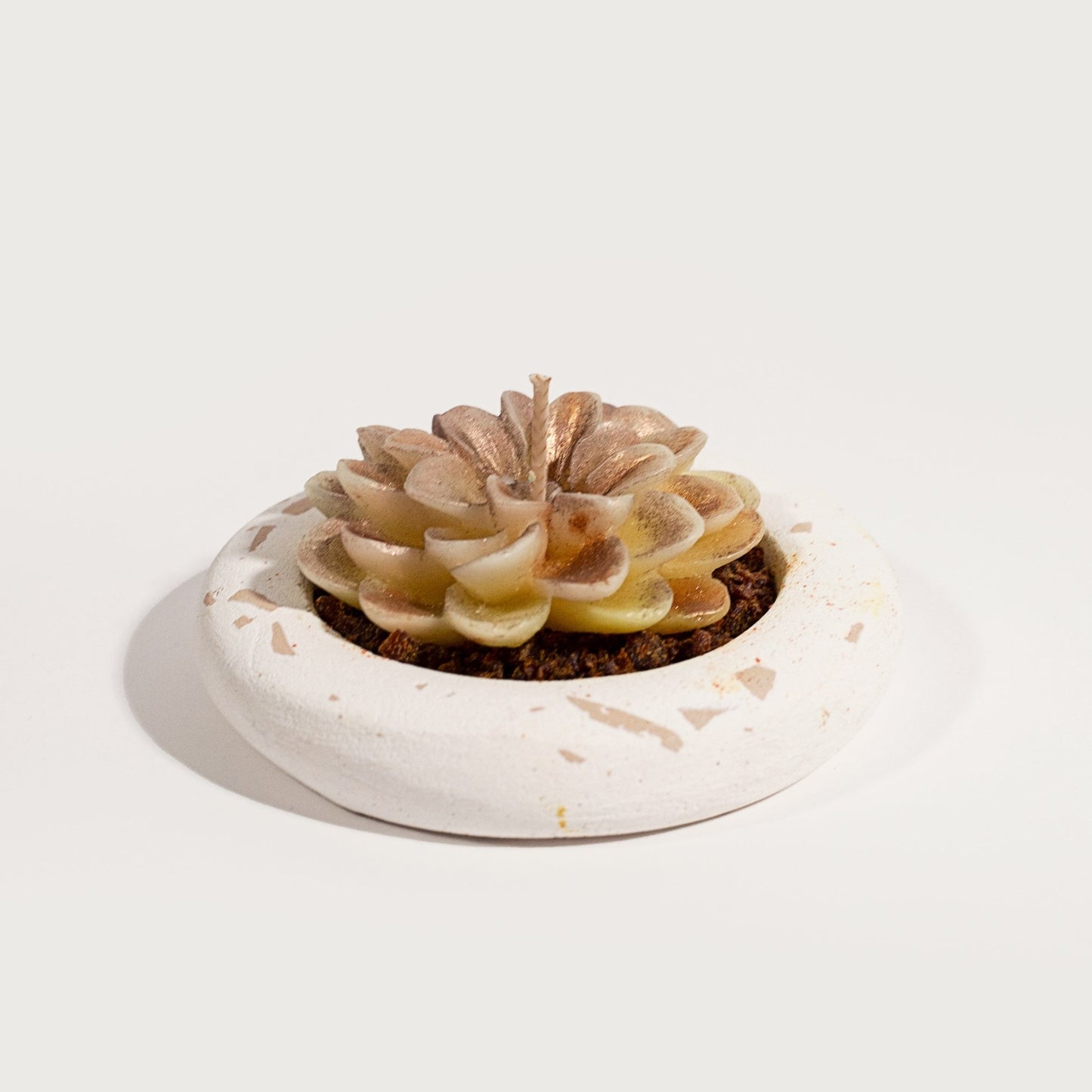 Plated Flower candle - Virtual Bazaar Jordan
