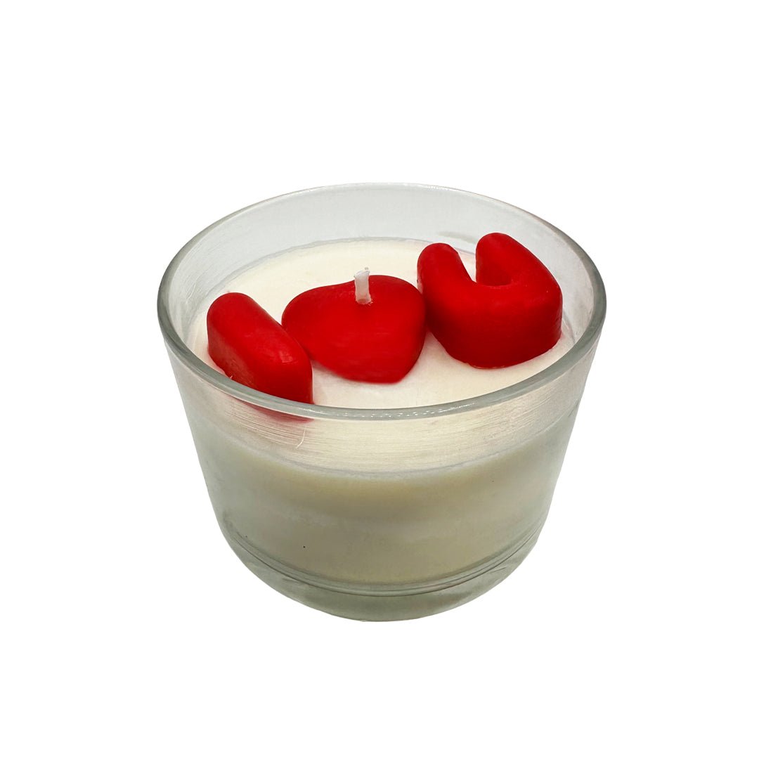Round Glass Candle - Virtual Bazaar Jordan