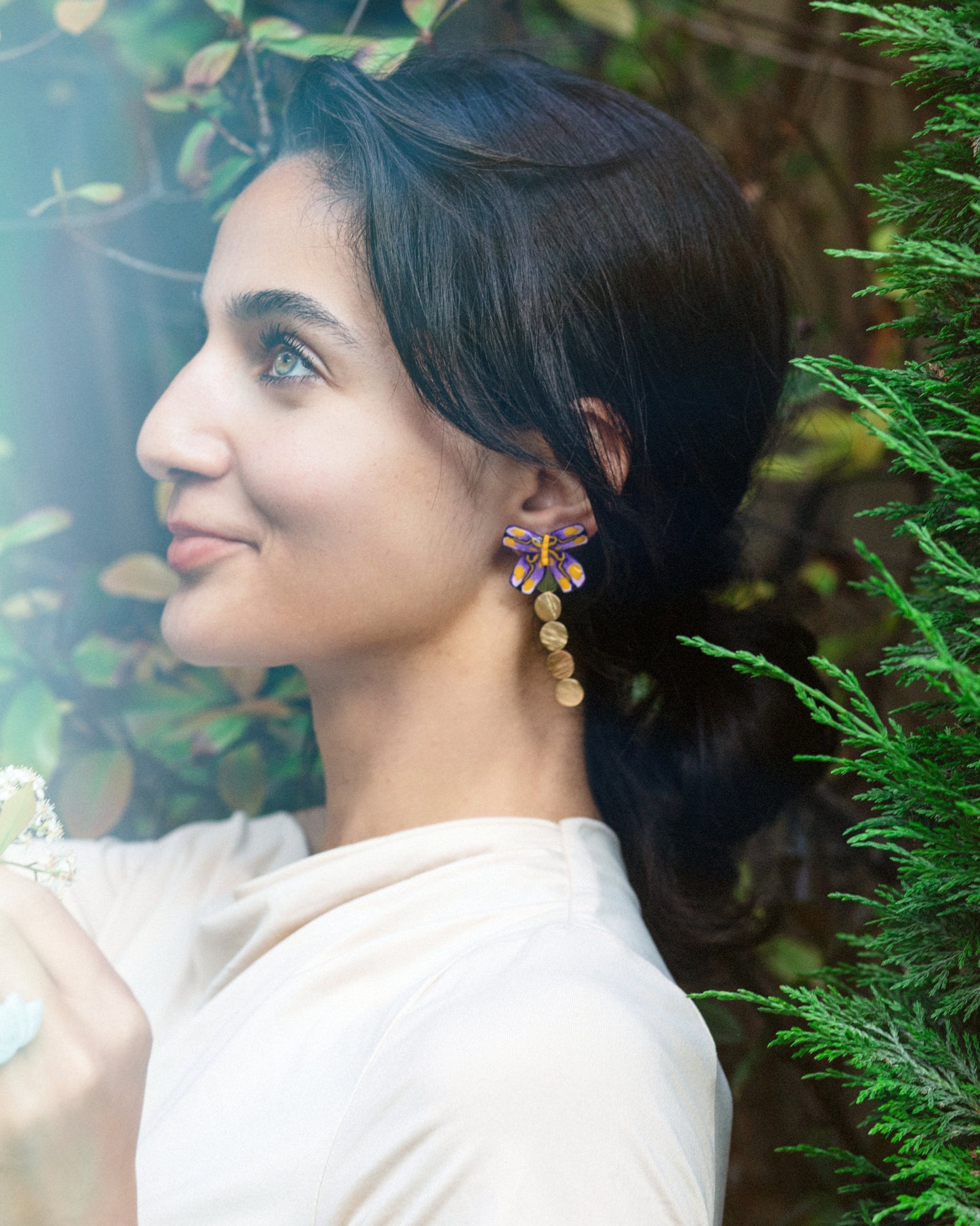 Poppy flower Earring