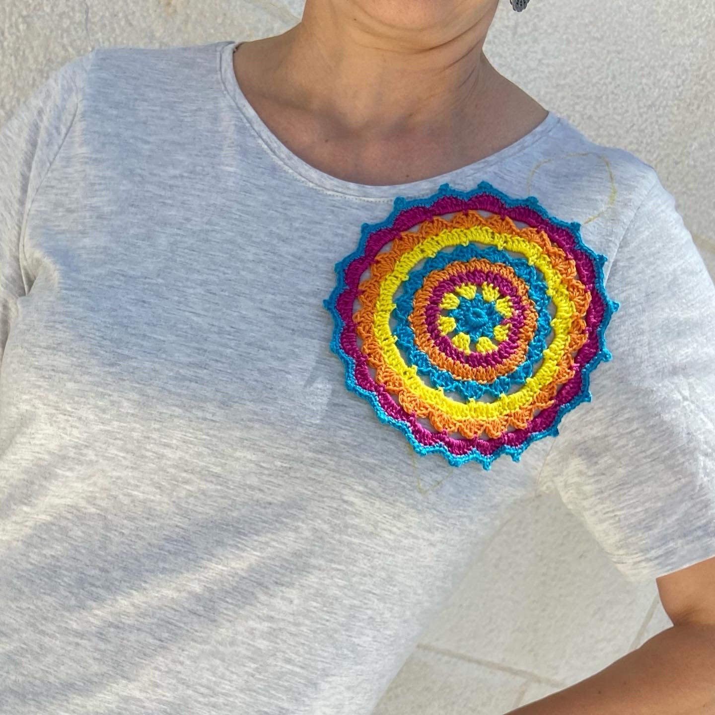 Colorful Mandala’s T-shirt, by Nabila's Creations
