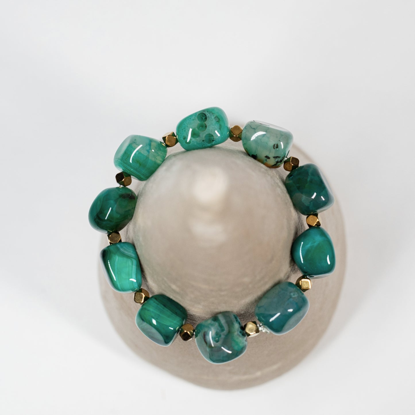 Chunky Bracelet, Agate - Virtual Bazaar Jordan