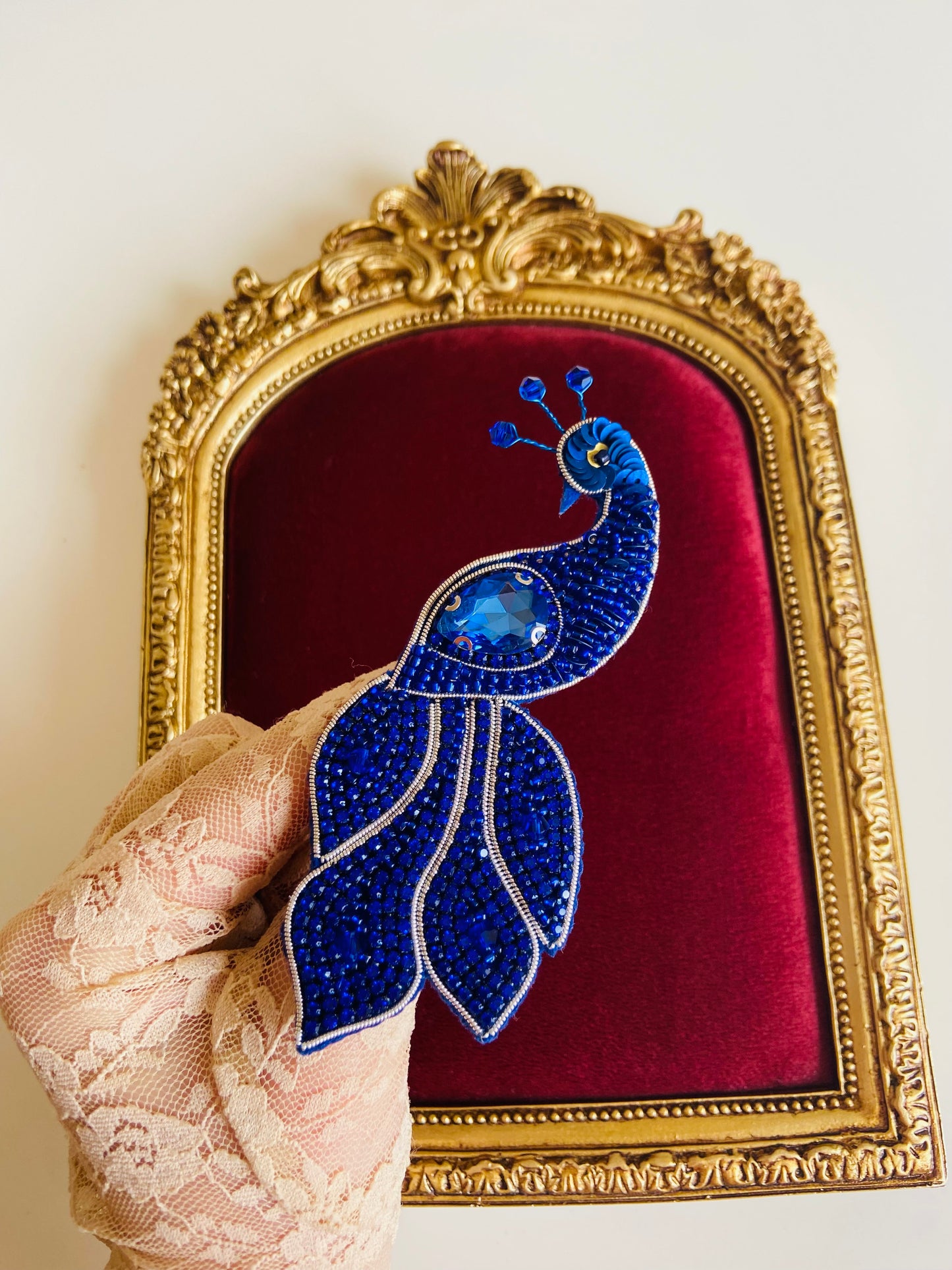 Royal Blue Brooch Pin