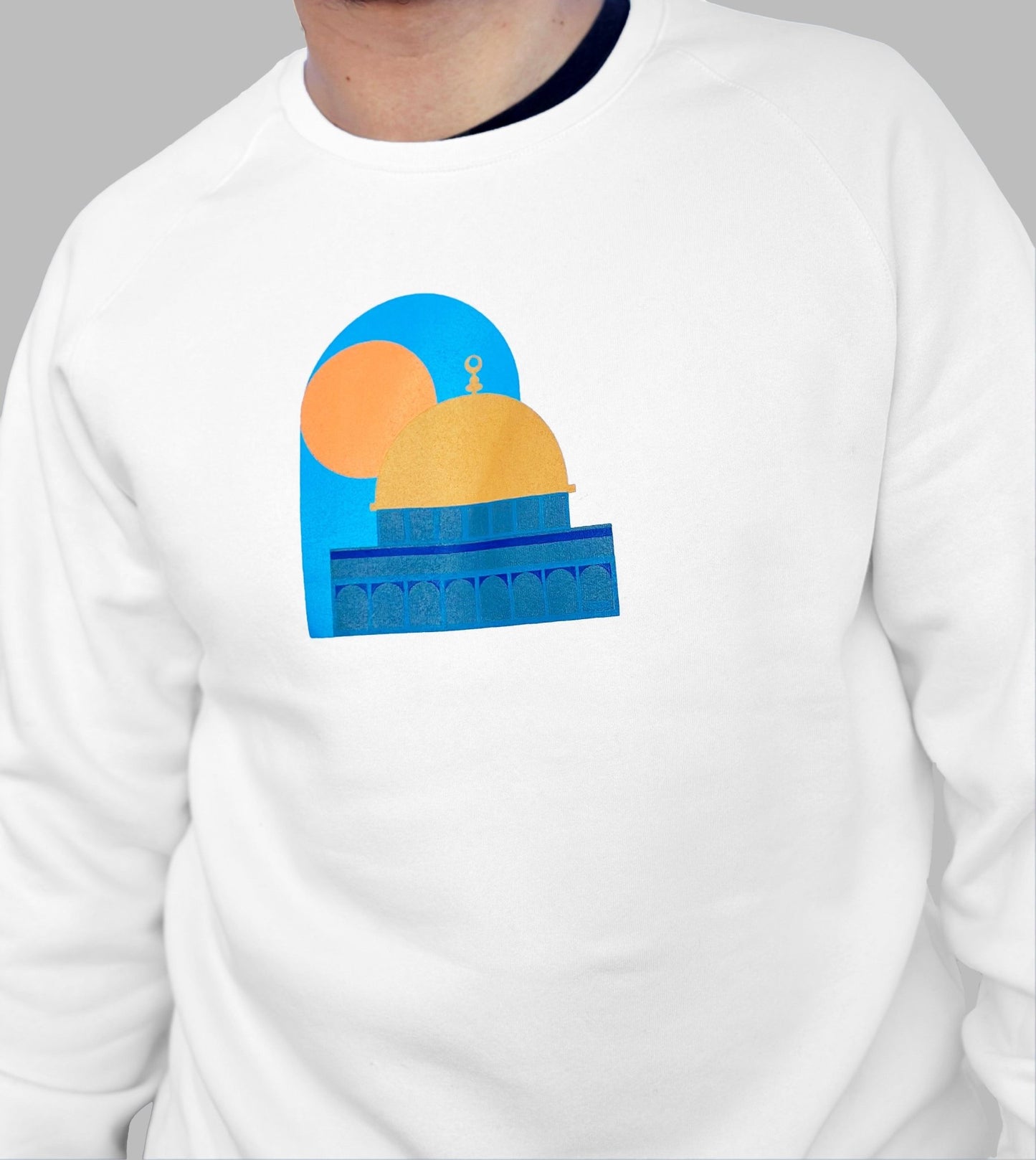 DOME OF THE ROCK CREWNECK - Virtual Bazaar Jordan