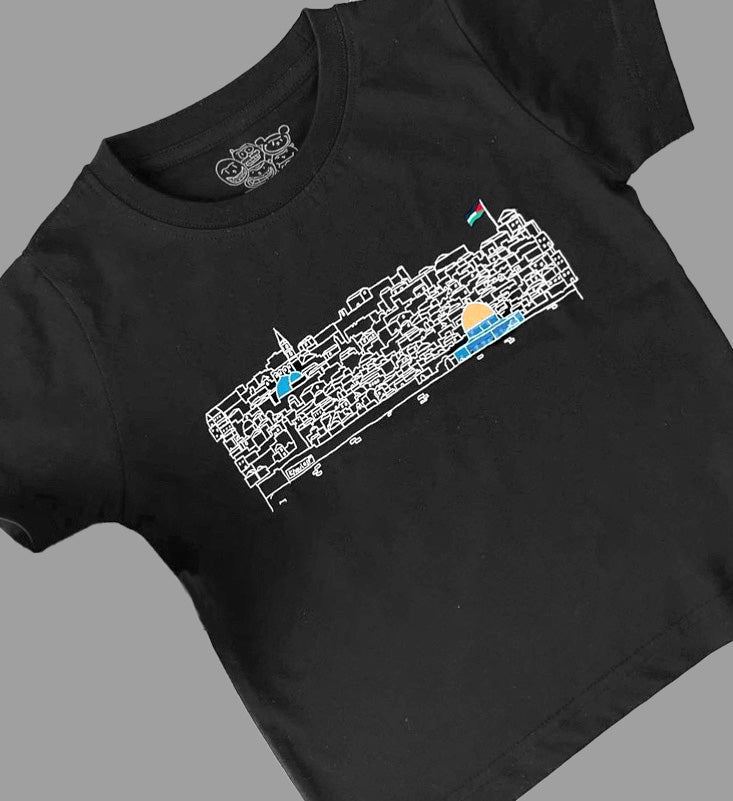 KIDS JERUSALEM SKYLINE T - SHIRT - Virtual Bazaar Jordan
