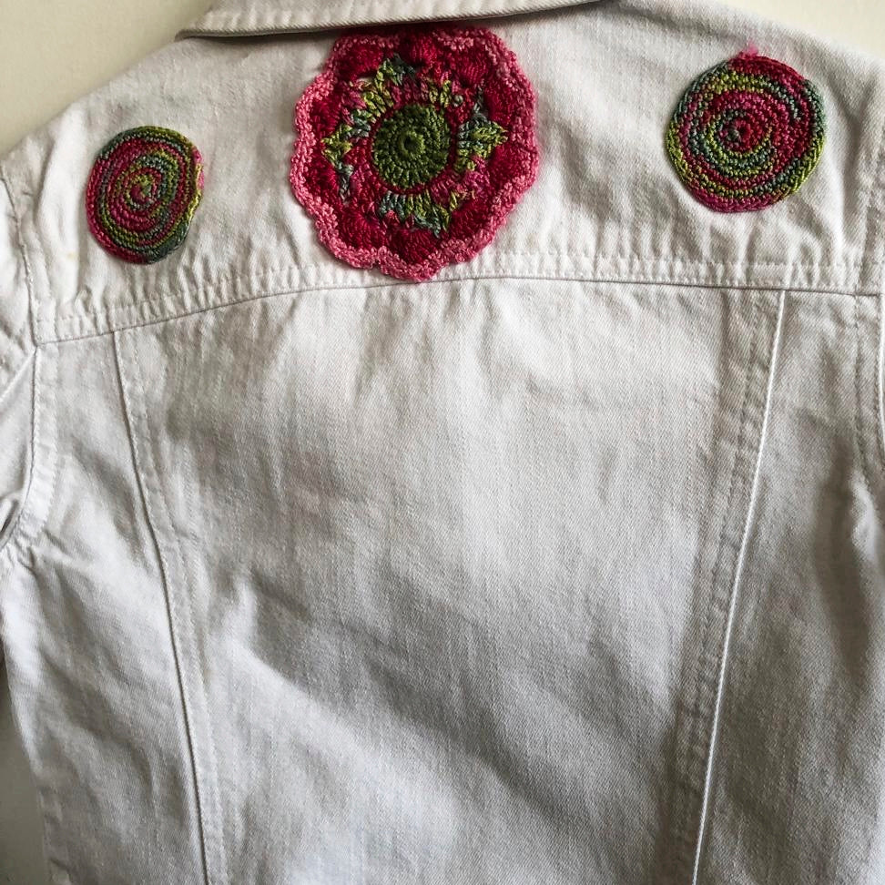 Girls Jeans Jacket White