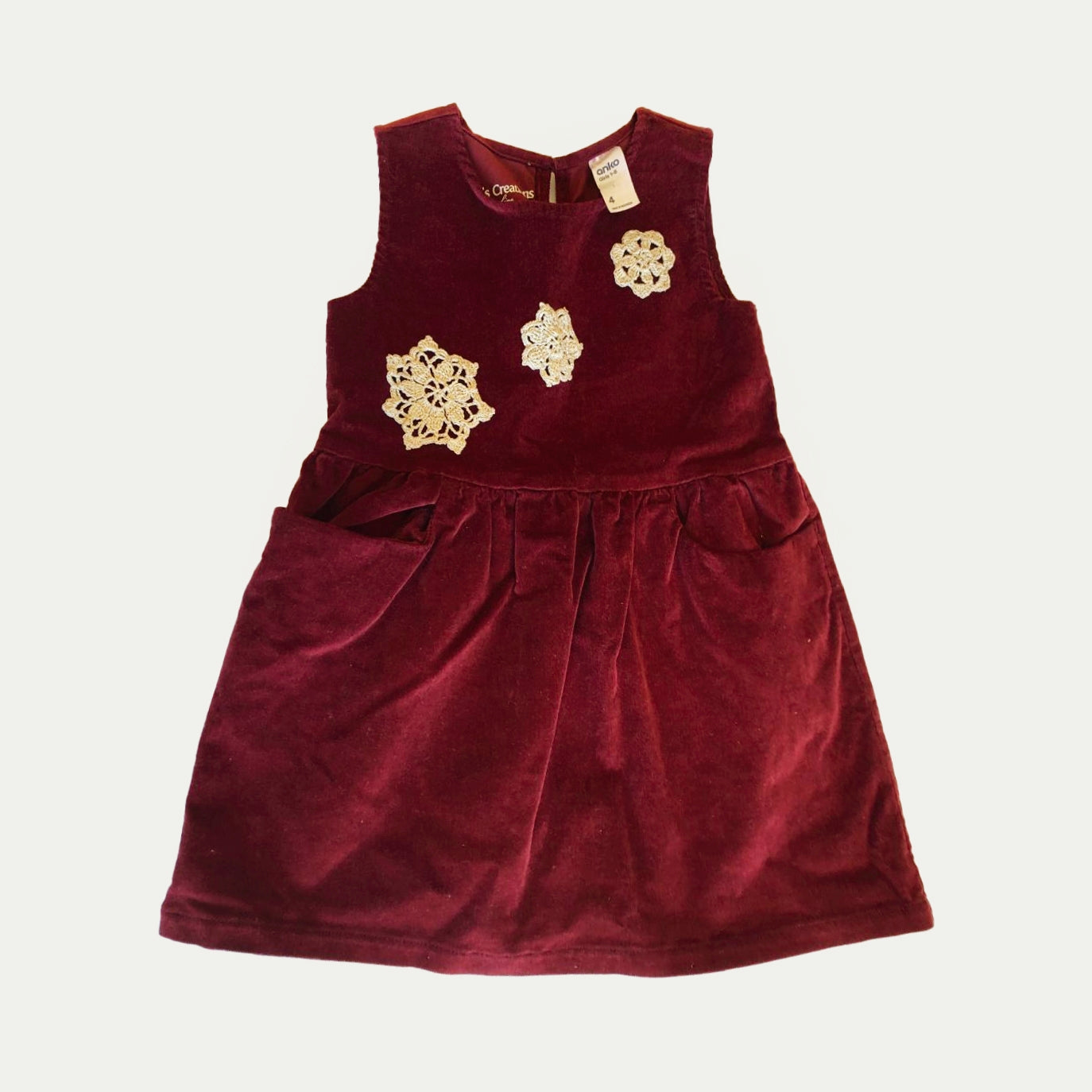Girls Velvet Dress
