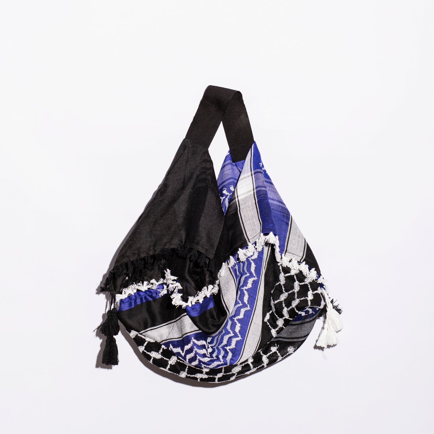 Shemagh White and Blue Bag, From Kanz - Virtual Bazaar Jordan