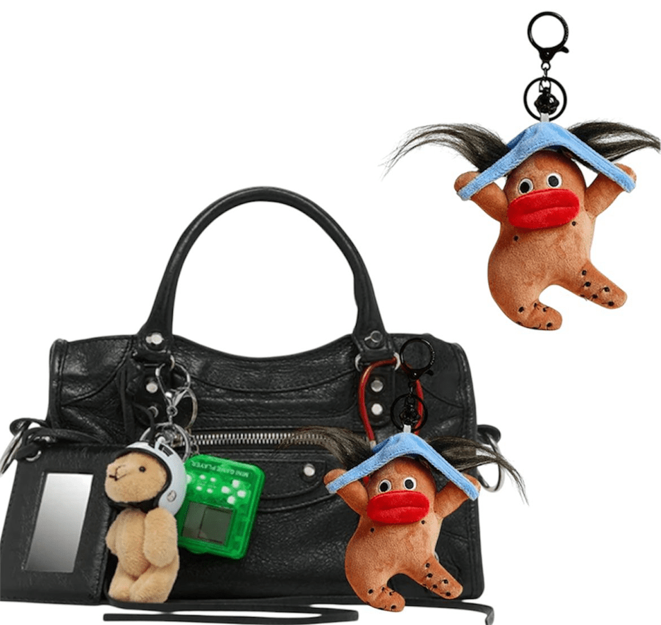 Crazy Hair Plush Keychain - Virtual Bazaar Jordan