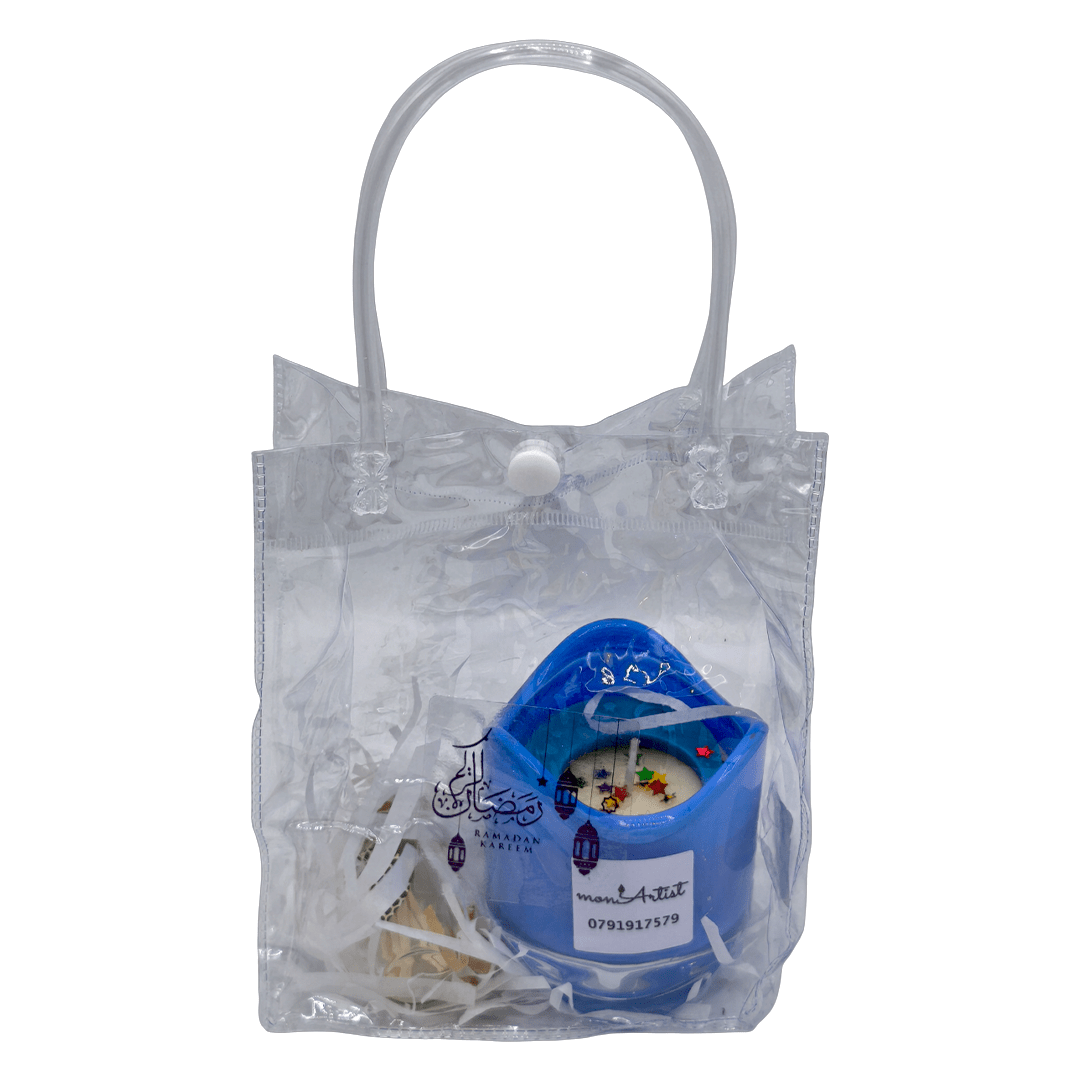 Ramadan Pottery Candle - Virtual Bazaar Jordan