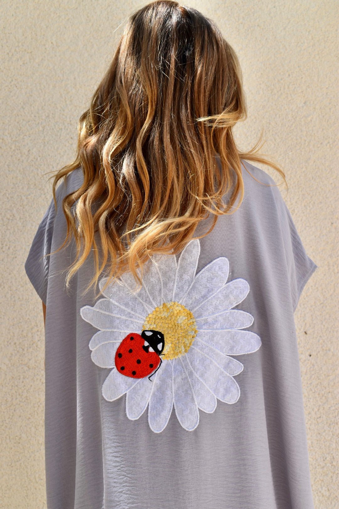 Light grey Summer kaftan - Virtual Bazaar Jordan