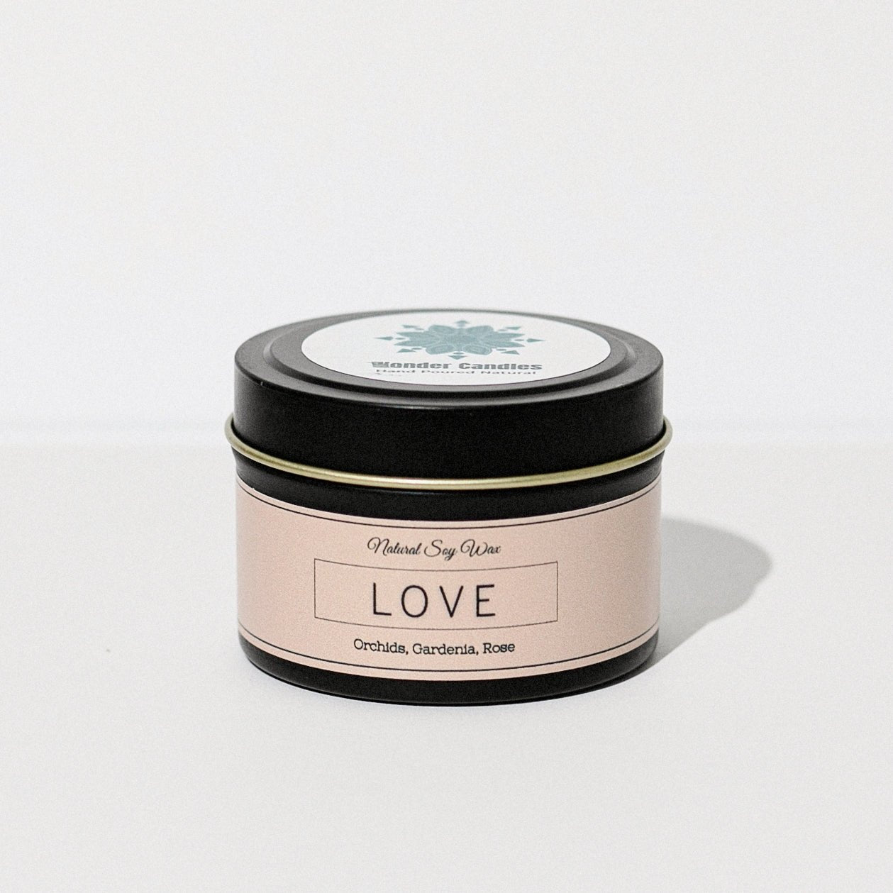 'Love' Candle from 'Balance' Collection, Rose, Orchids and Jasmine, 130ml - Wonder Candles