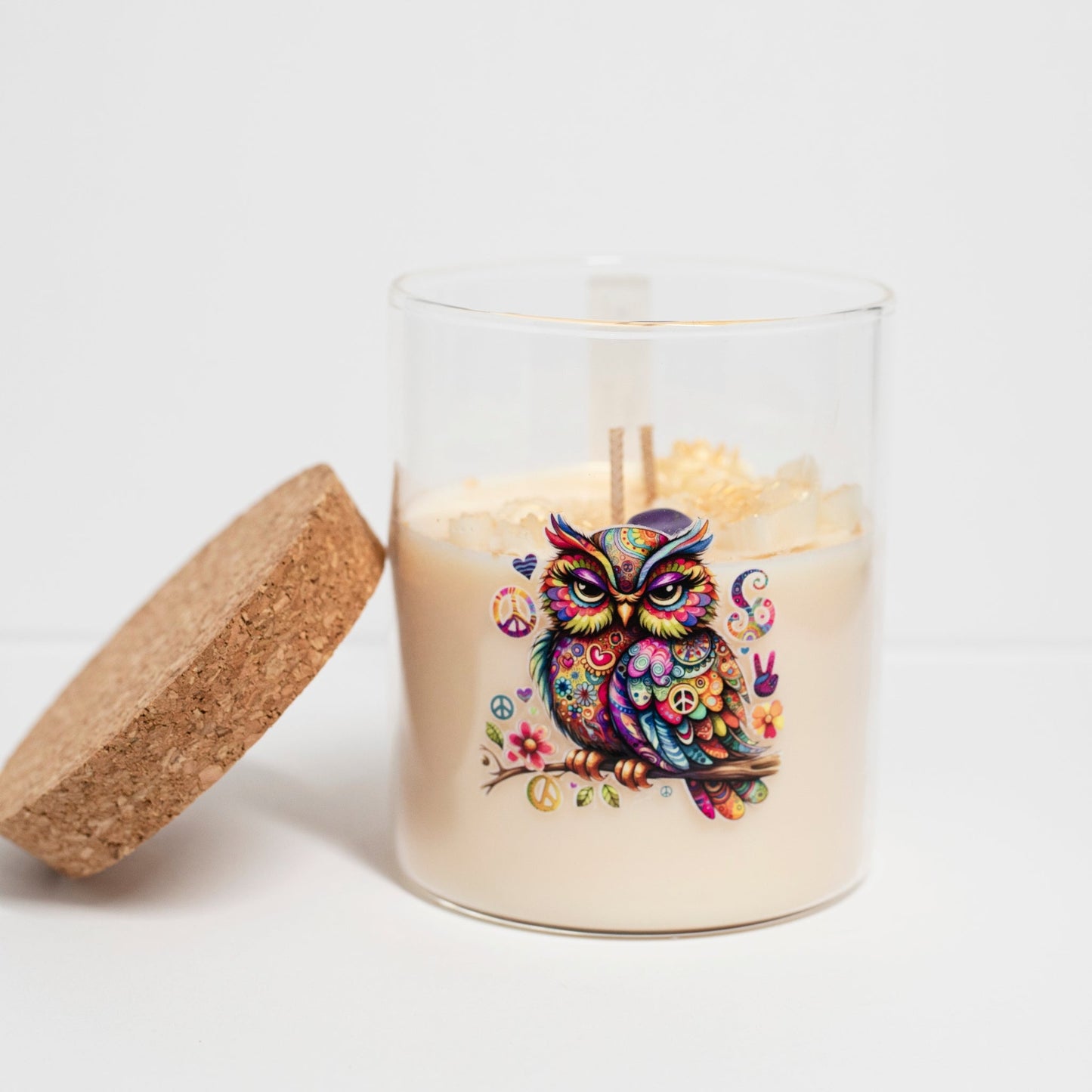‘Peace’ Collection Candle in Big Jar, Minty Chocolate, 380ml - Wonder Candles