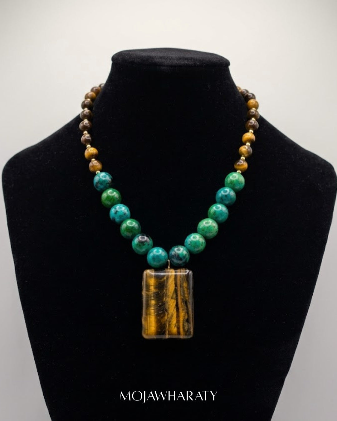Phoneyx and Tiger Eye Necklace