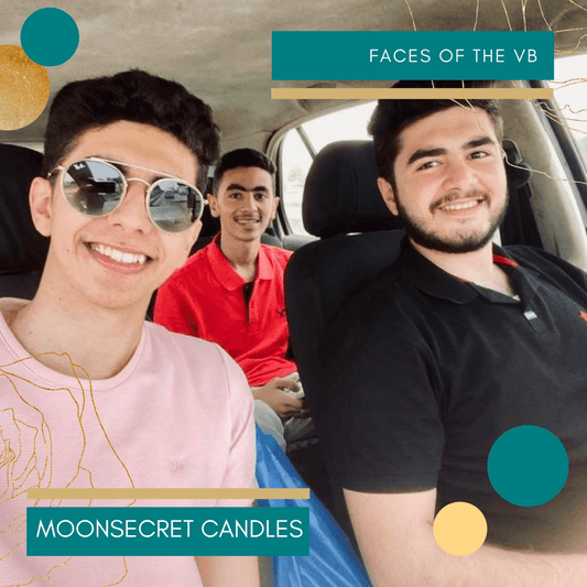 Moon Secret Candles - a small business run by 3 young men - Virtual Bazaar Jordan