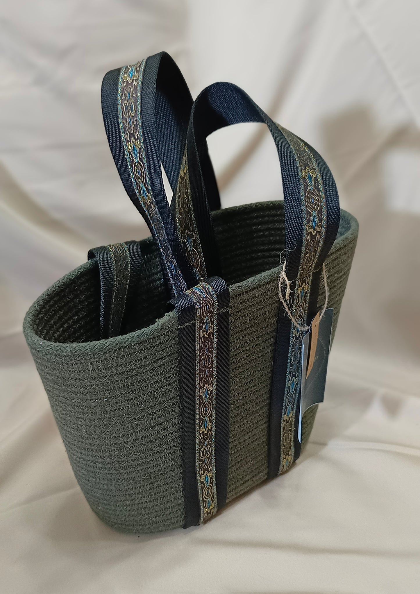 Woman's Bag made with Natural Cotton Cord