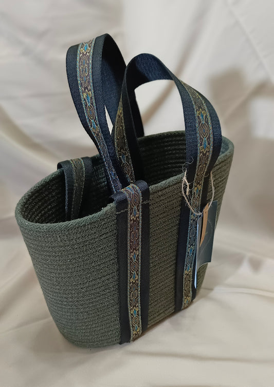 Woman's Bag made with Natural Cotton Cord