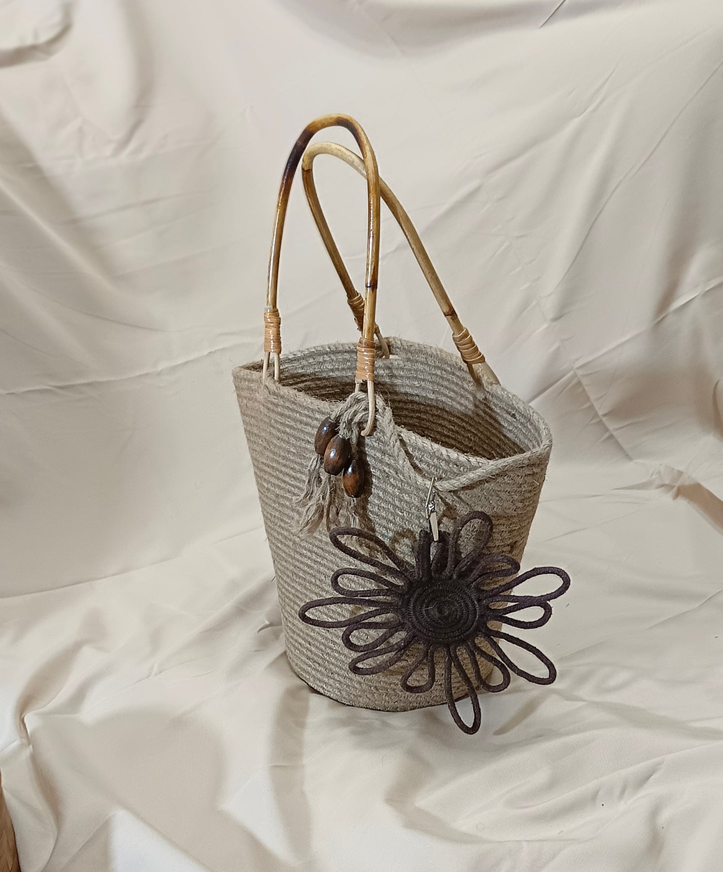Woman's Bag made with Natural Cotton Cord