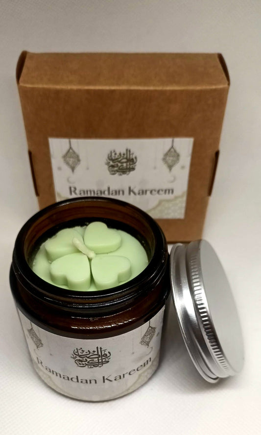 Ramadan Kareem Soy Wax Candle – Citrus Essence - Virtual Bazaar Jordan