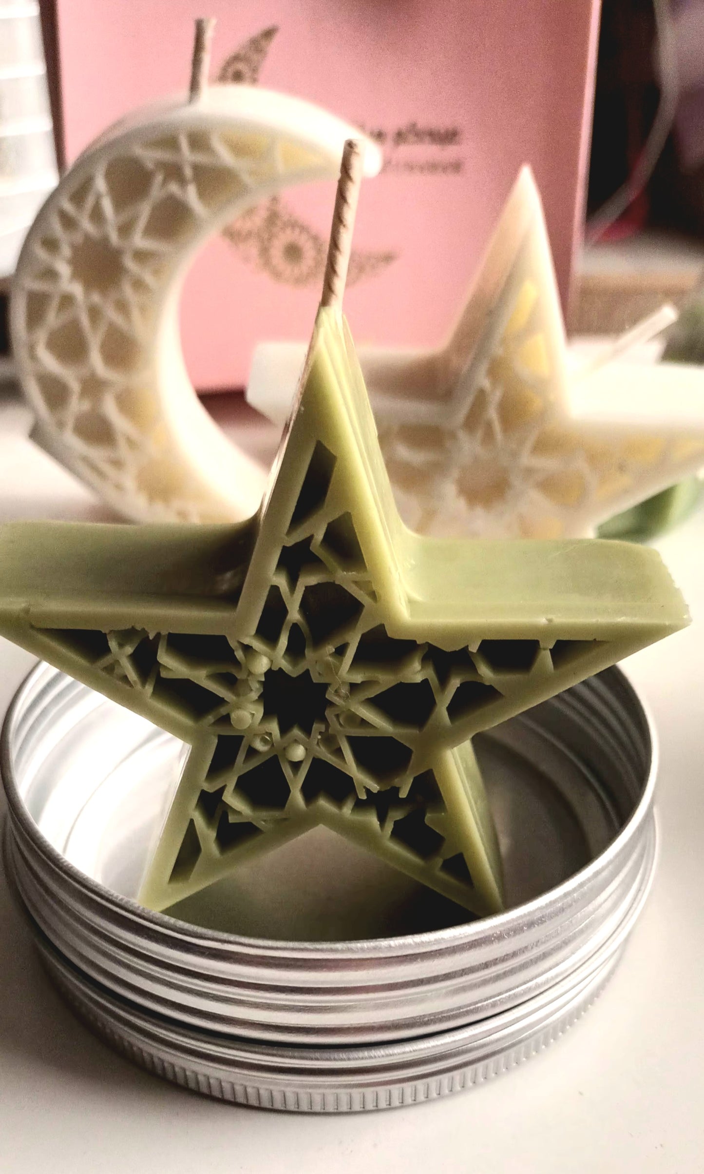 Ramadan Star-Shaped Soy Wax Candle