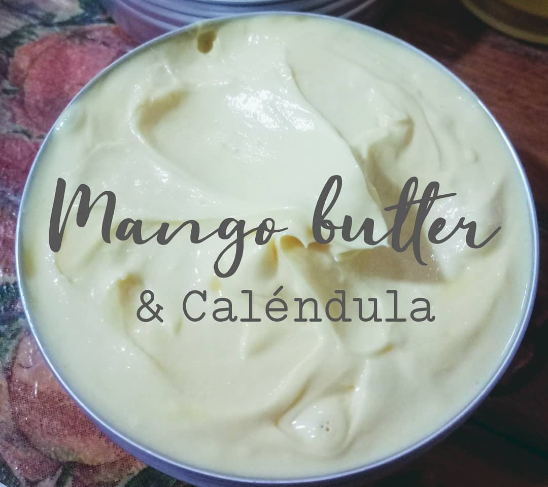 Mango butter whipped soufflé