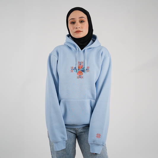 Ward Gaza Hoodie (Gaza's flower) - Virtual Bazaar Jordan