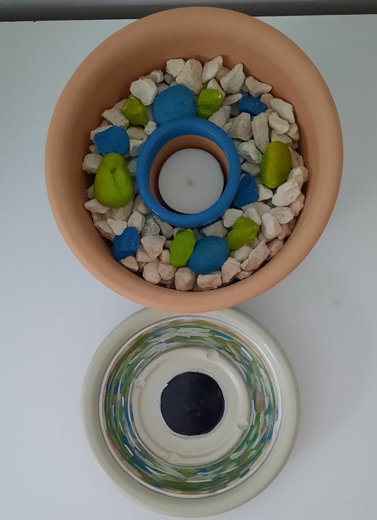 Candle Clay Pottery-Acrylic Paint