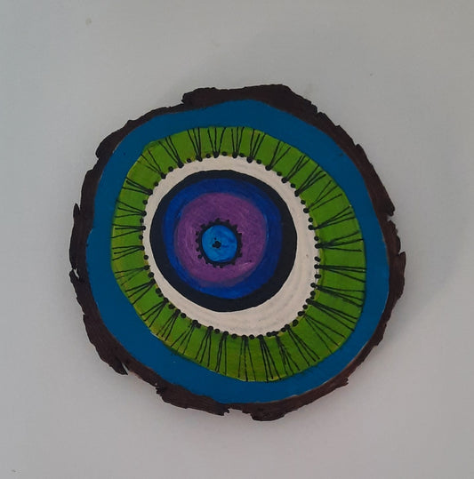 Wooden Coaster-Acrylic Paint-two sides