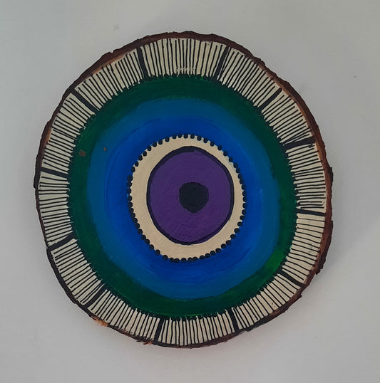 Wooden Coaster-Acrylic Paint-two sides