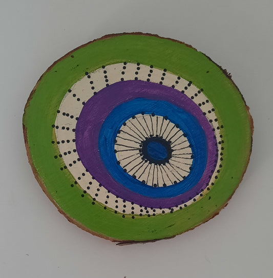 Wooden Coaster-Acrylic Paint-two sides