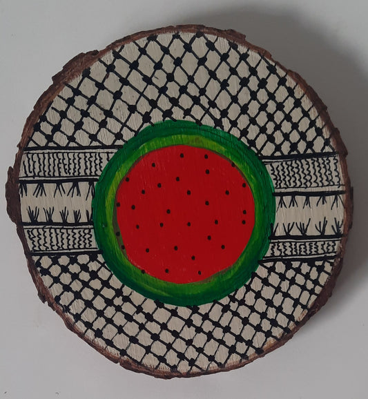 Coaster-Acrylic Paint On Two Sides, By Grasso's Art