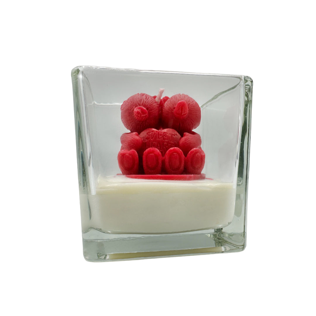 Square Glass Candle, by MonArtist