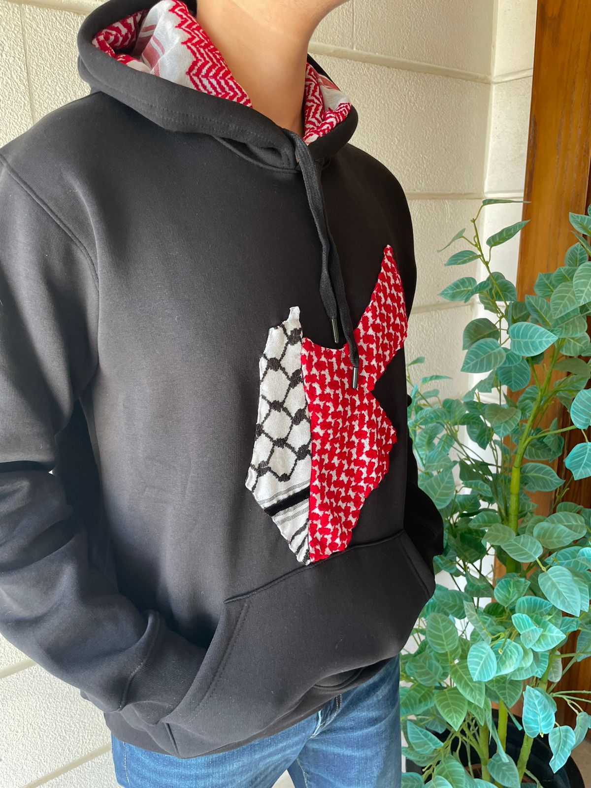 Palestinian/Jordanian Design hoodie, by Dimazign