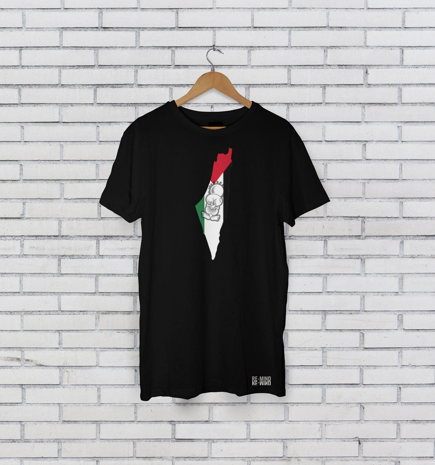 Palestine Map Teeshirt, by Re-Mind