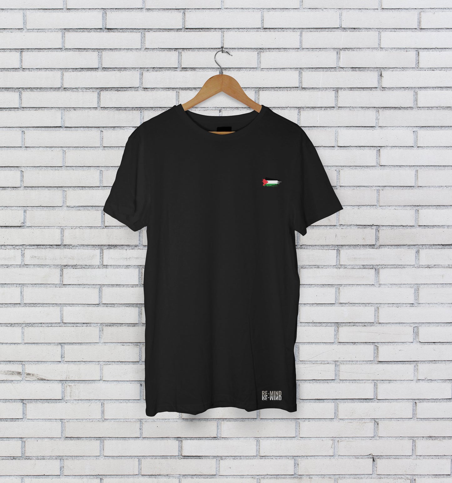 Palestinian Flag small print Teeshirt, by Re-Mind