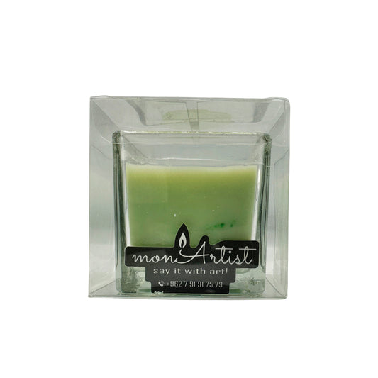 Square Glass Candle, From MonArtist