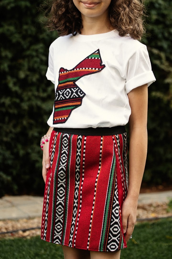 Jordanian Design Kids' Teeshirt with Skirt Eet, by Dimazign