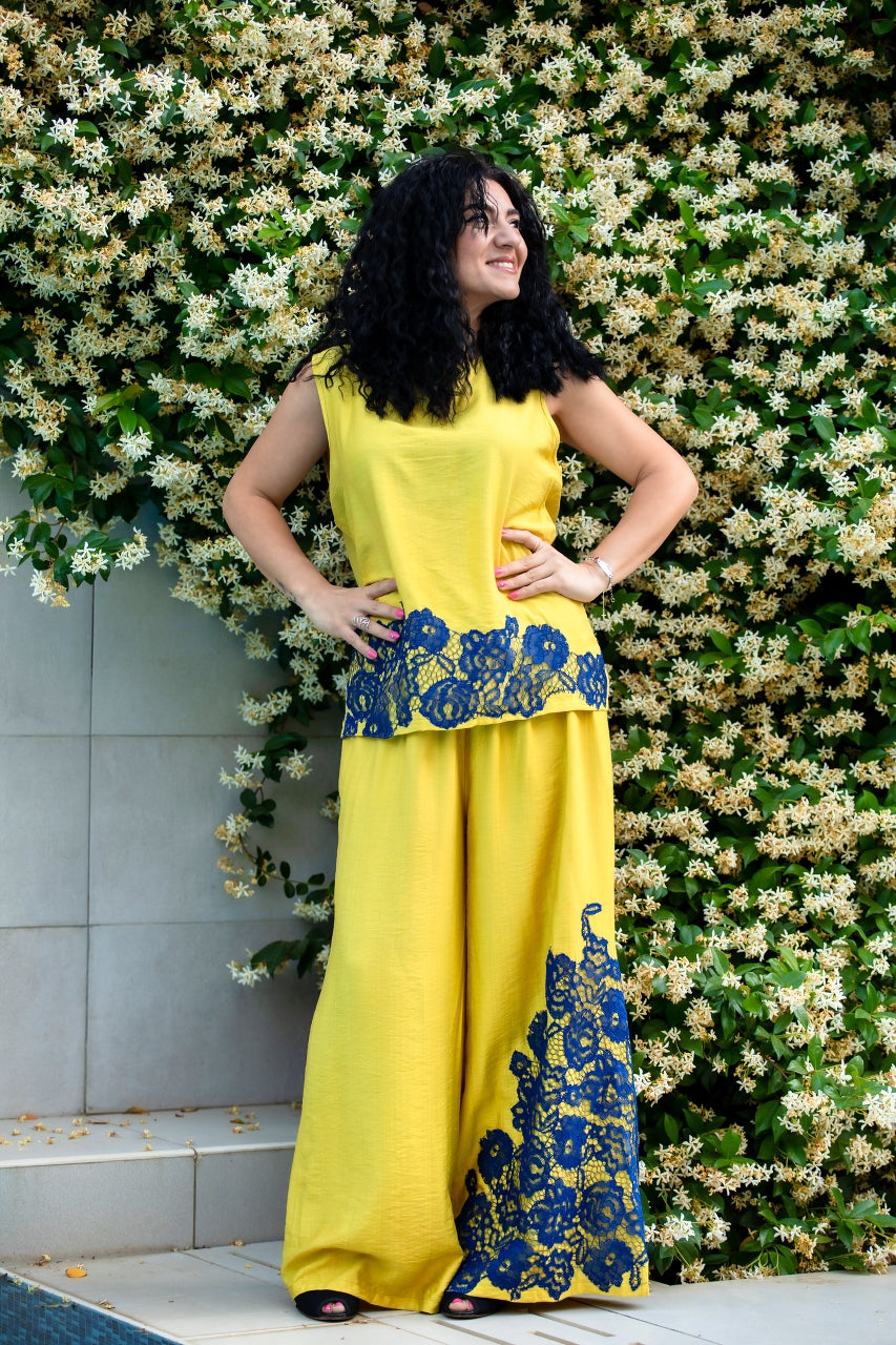 Yellow & Navy Set, From Wisam Collection