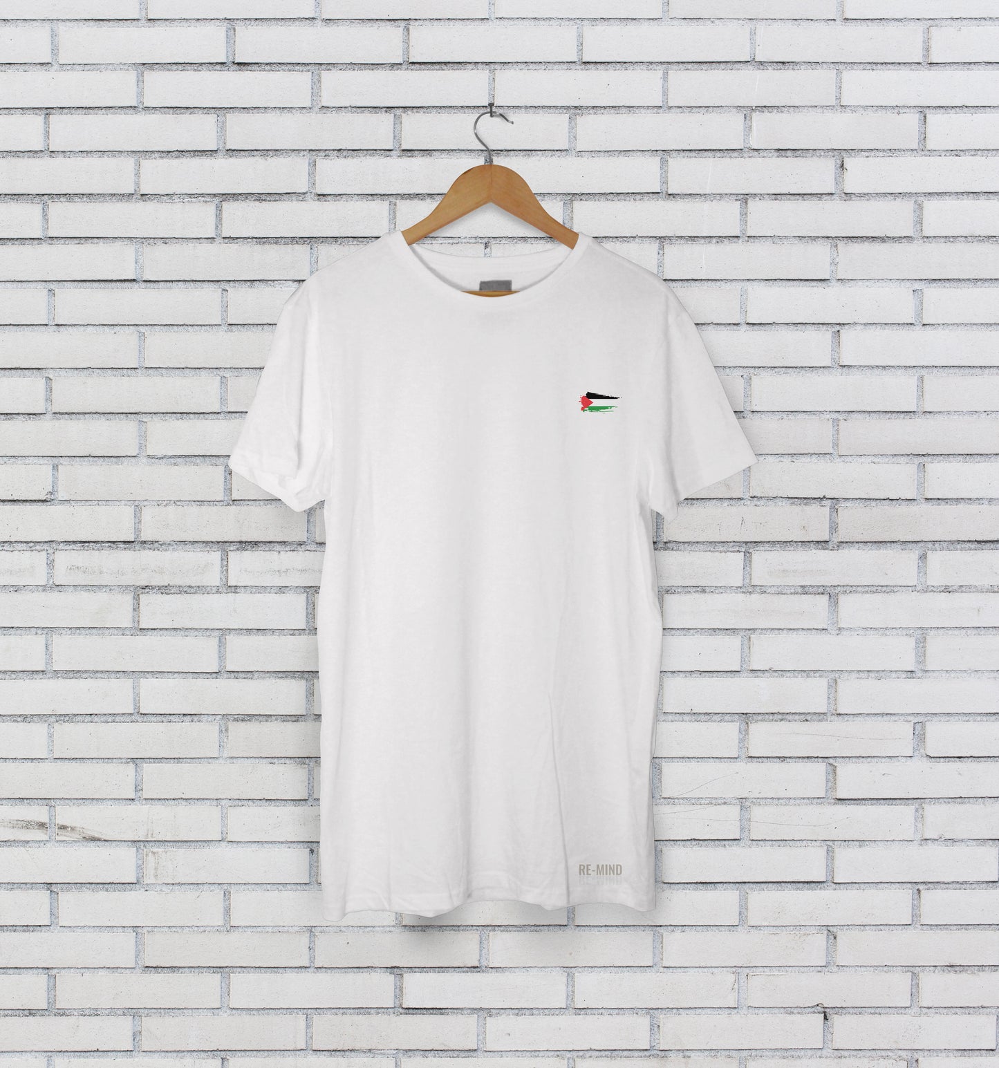 Palestinian Flag small print Teeshirt, by Re-Mind