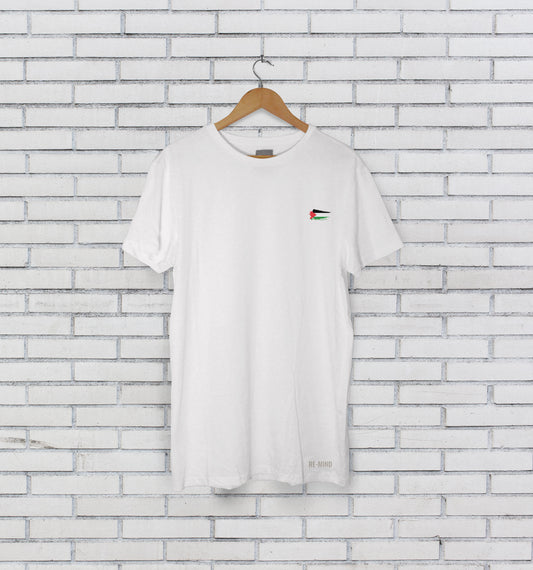 Palestinian Flag small print Teeshirt, by Re-Mind