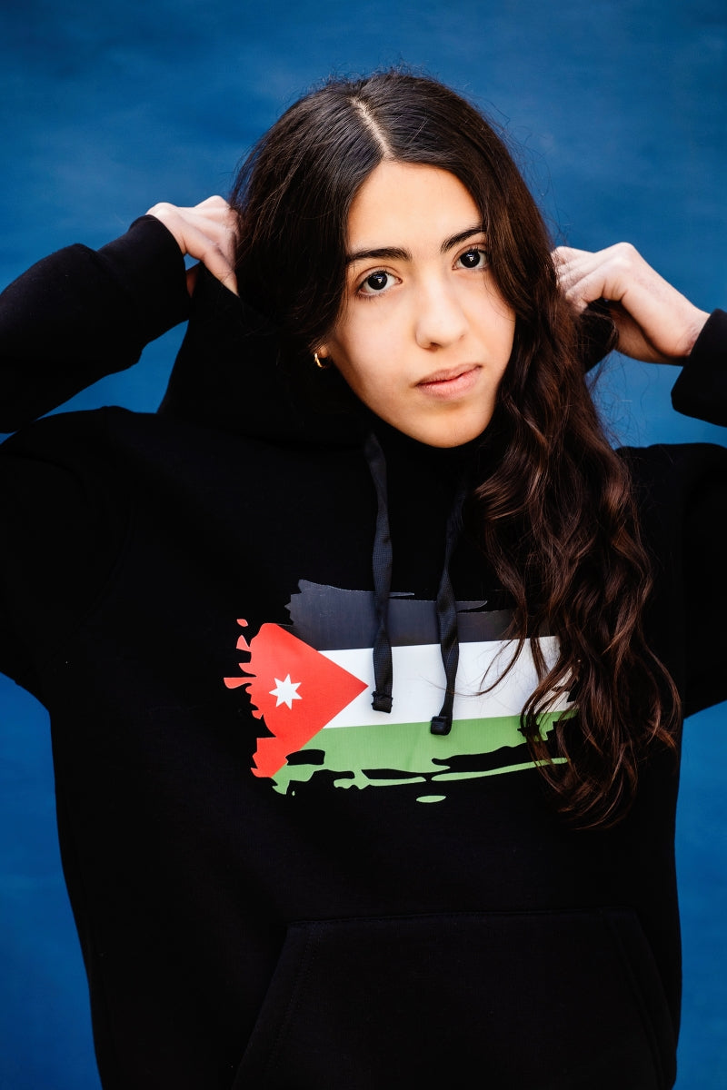 Jordan Flag Print Hoodie, From Re-Mind