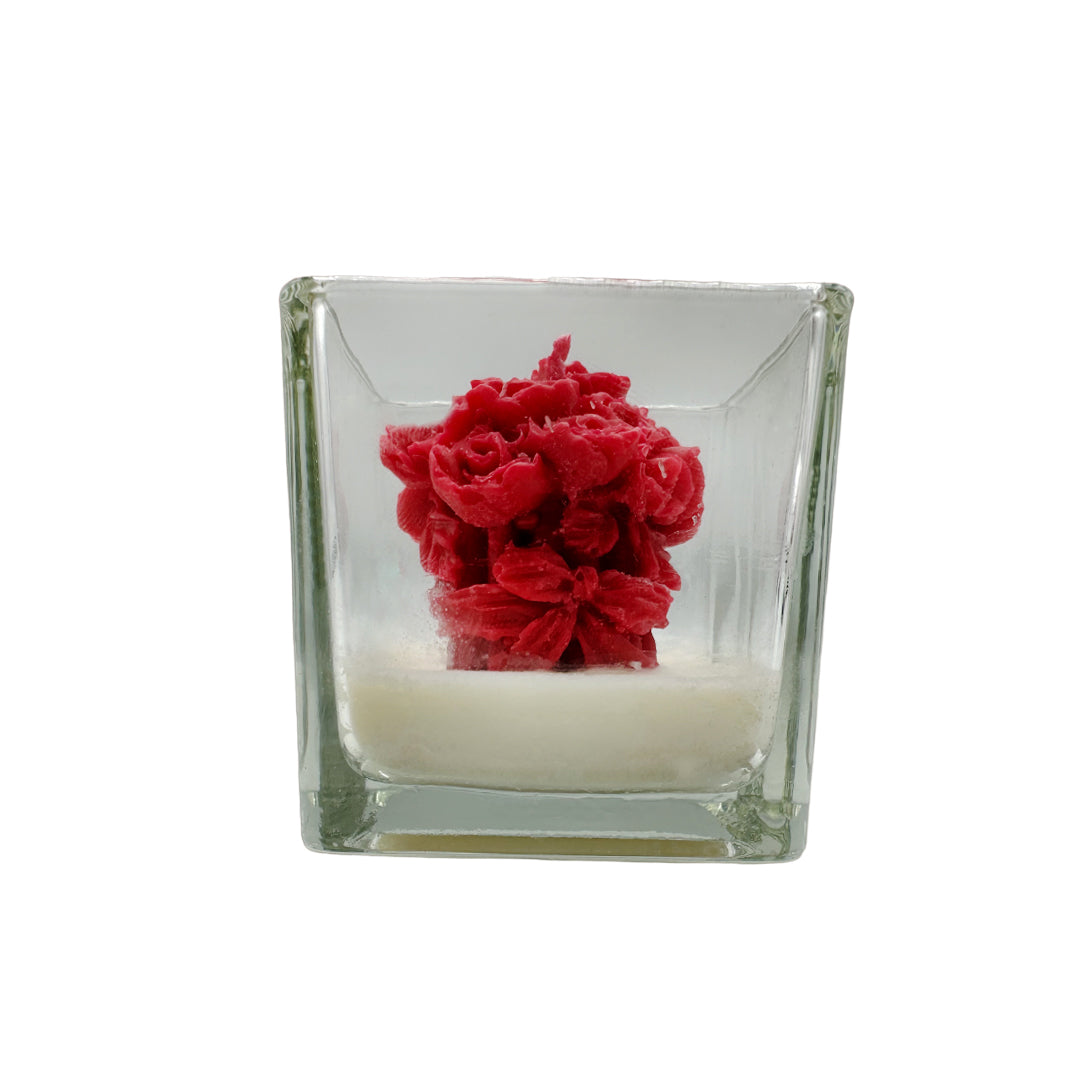 Square Glass Candle, by MonArtist