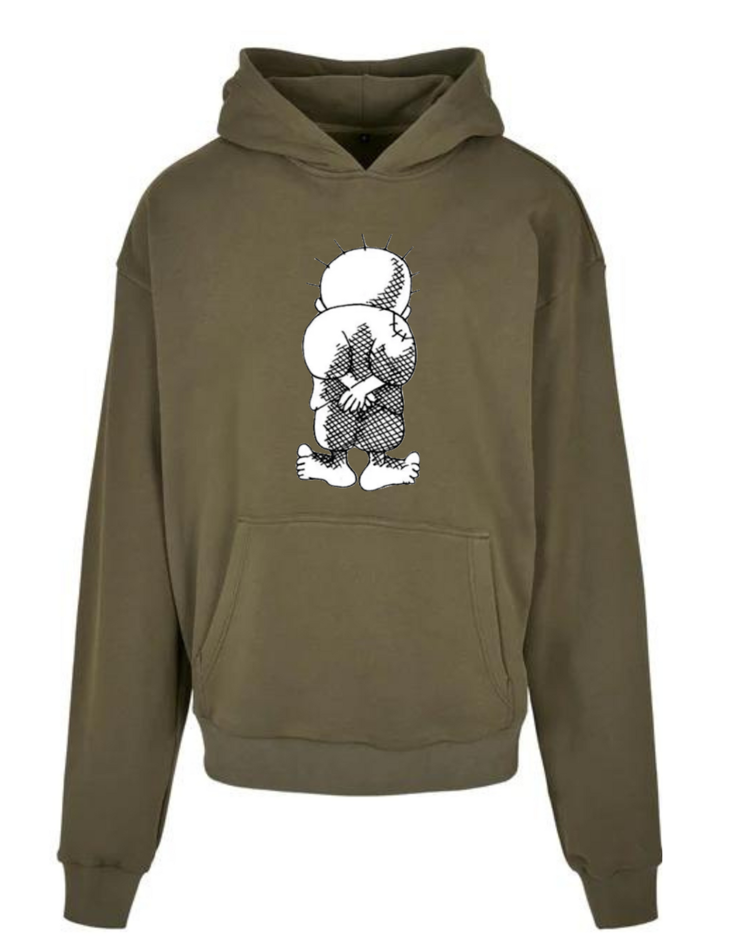 Palestine Handala Khaki Hoodie,From Re-Mind