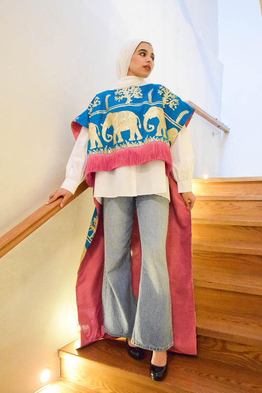 Blue Elephant Abaya, From Ward By Safa