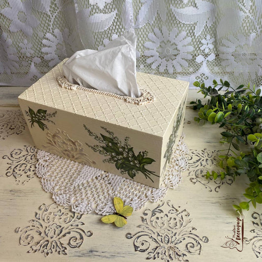 Wooden Napkin Holder, From Mushtari Decoupage